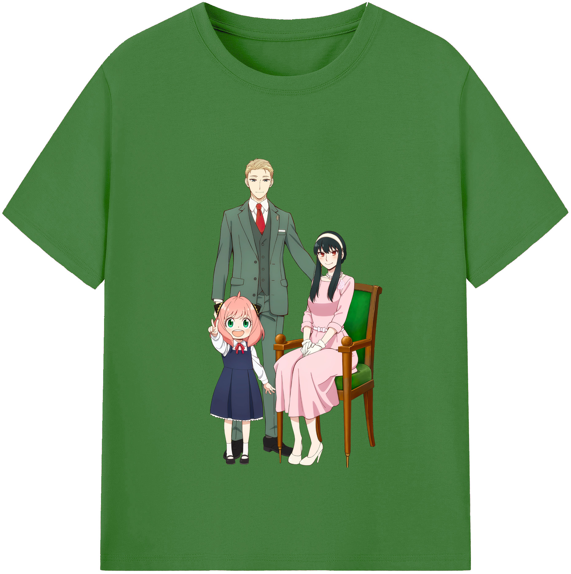 （画像用） SPY×FAMILY间谍家家酒 レディースカジュアルプリントTシャツ（綿100％）